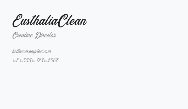 EusthaliaClean Business Card