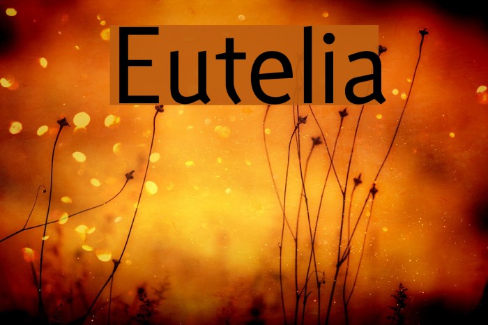 Eutelia फ़ॉन्ट examples