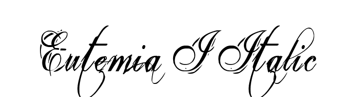 Eutemia I Italic Font