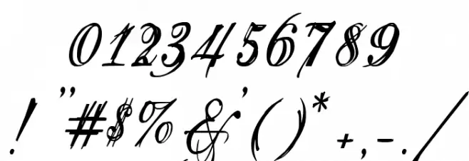 Eutemia I Italic Font OTHER CHARS