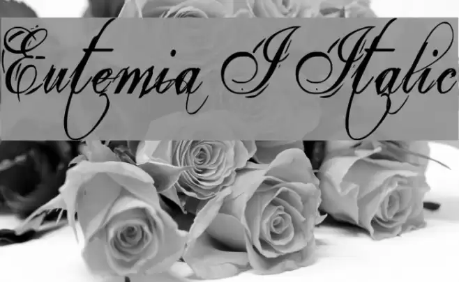 Eutemia I Italic Font examples