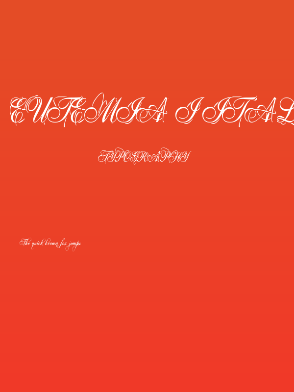 Eutemia I Italic Poster