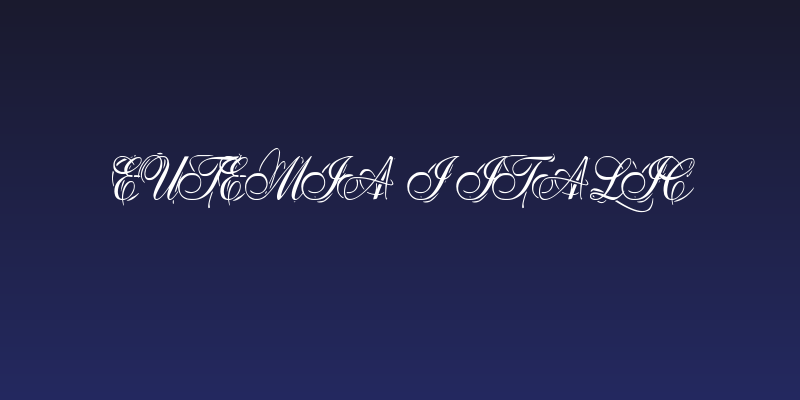 Eutemia I Italic Social Header