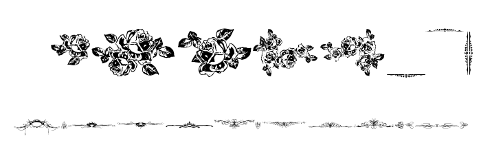 Eutemia Ornaments Font OTHER CHARS