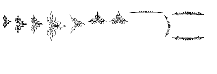 Eutemia Ornaments Font LOWERCASE