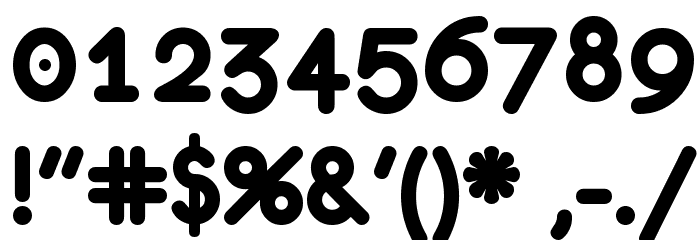 eurofurence bold Font OTHER CHARS
