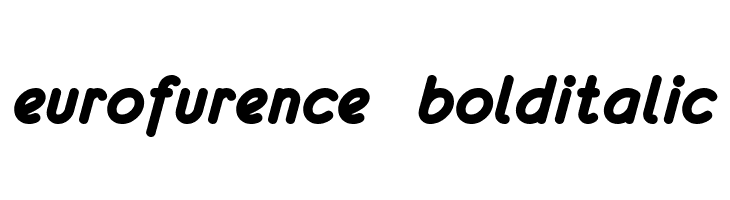 eurofurence bolditalic Font