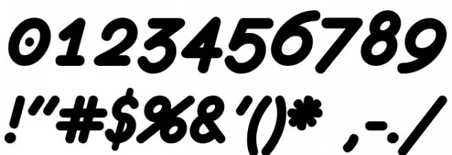 eurofurence bolditalic Font OTHER CHARS