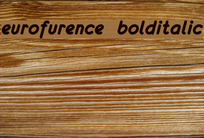 eurofurence bolditalic Font examples
