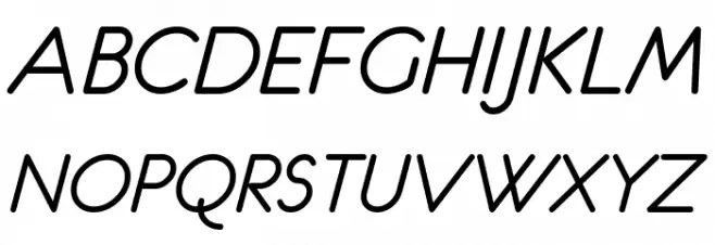 eurofurence italic Caratteri MAIUSCOLE