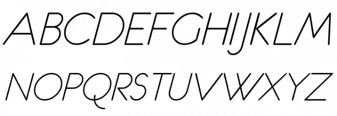 eurofurence light  italic Fuentes MAYÚSCULAS