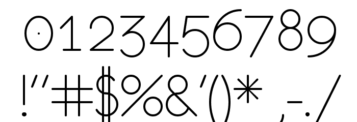 eurofurence light Font OTHER CHARS
