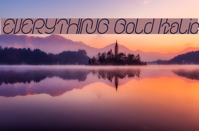 EVERYTHING Bold Italic Font examples