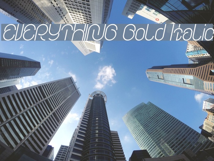 EVERYTHING Bold Italic Font examples