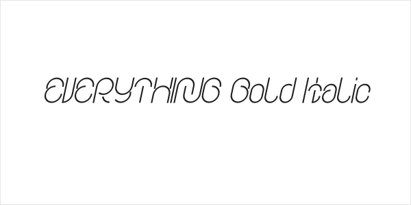 EVERYTHING Bold Italic Logo