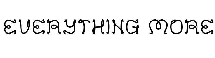 EVERYTHING MORE  font caratteri gratis