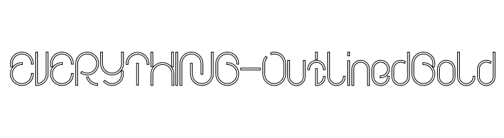 EVERYTHING-Outlined Bold  Free Fonts Download