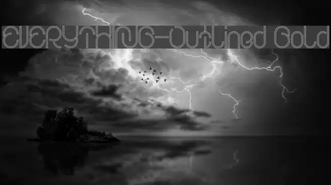 EVERYTHING-Outlined Bold Font examples