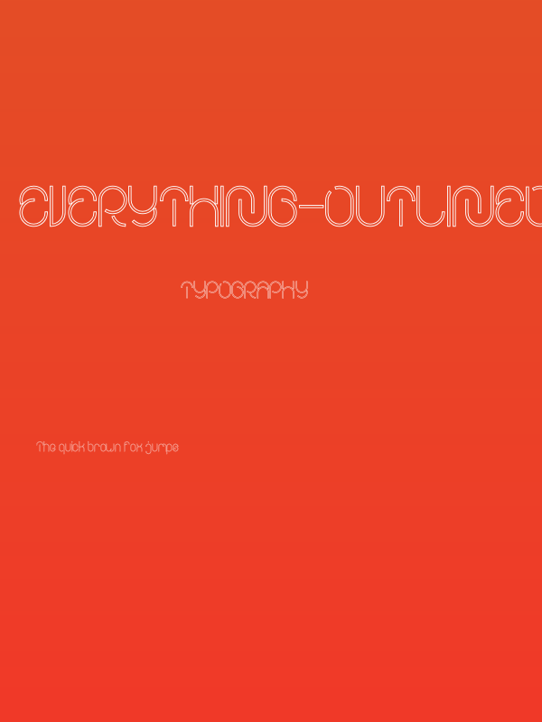 EVERYTHING-Outlined Bold Poster