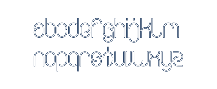 EVERYTHING-Outlined Bold Lowercase