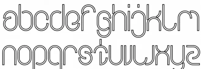 EVERYTHING-Outlined Bold 字体 小写