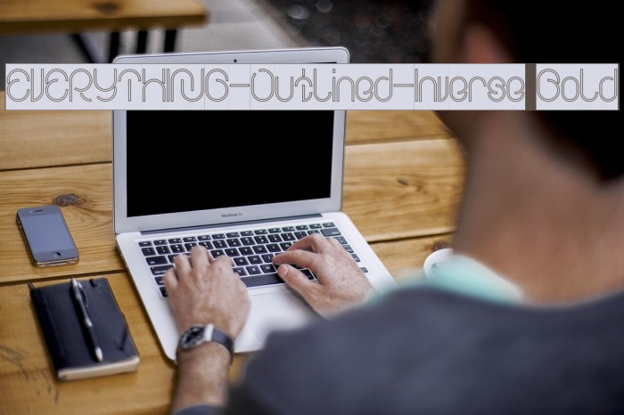 EVERYTHING-Outlined-Inverse Bold Font examples