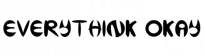 EVERYTHINK OKAY  les polices de caractères gratuit tlcharger