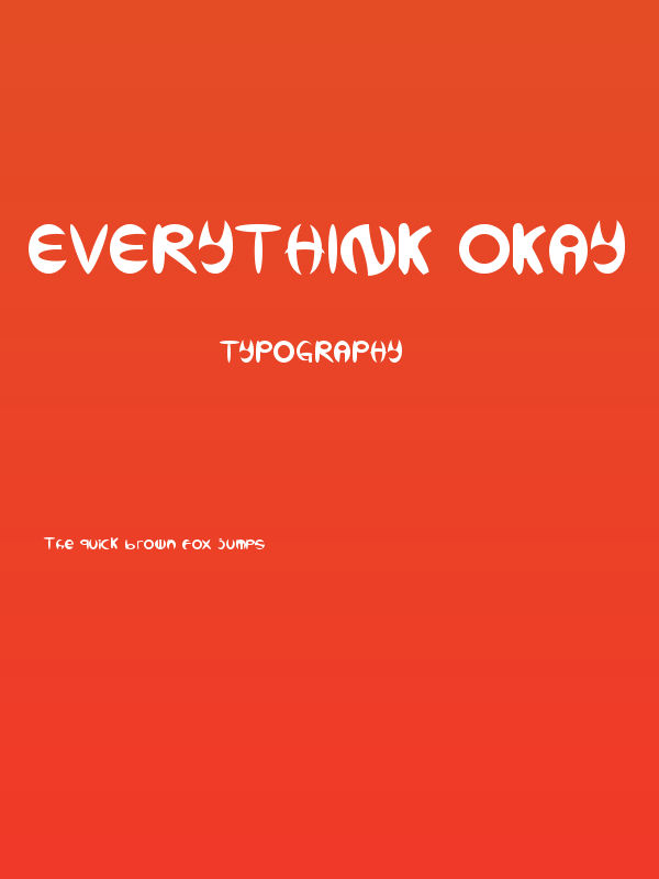 EVERYTHINK OKAY Poster