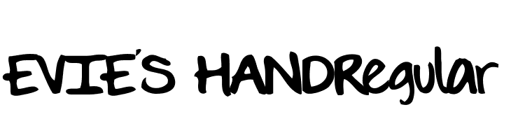 EVIE'S HANDRegular Font