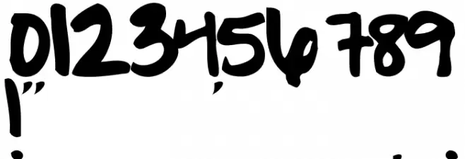 EVIE'S HANDRegular Font OTHER CHARS