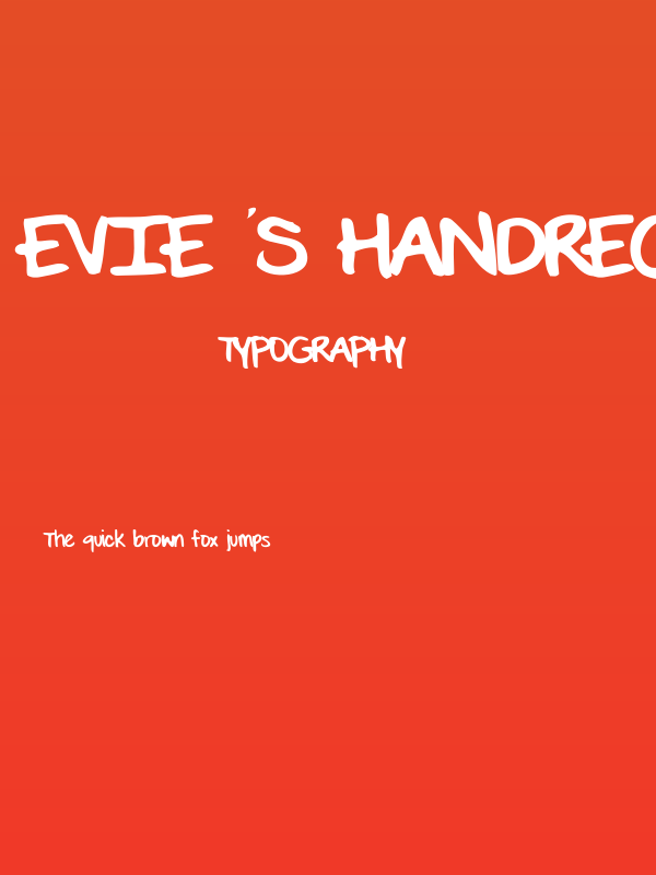 EVIE'S HANDRegular Poster