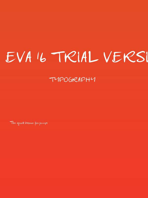Eva 16 Trial Version Poster