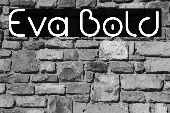 Eva Bold Font examples