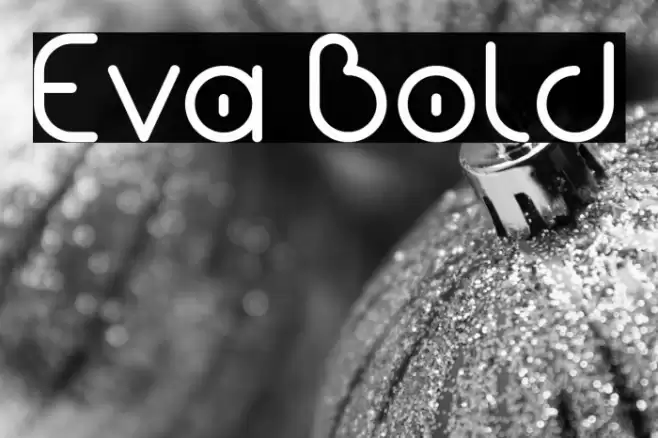 Eva Bold Font examples