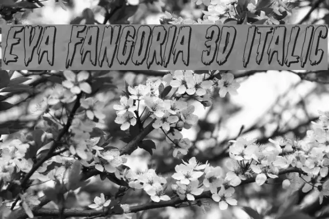 Eva Fangoria 3D Italic Example 1