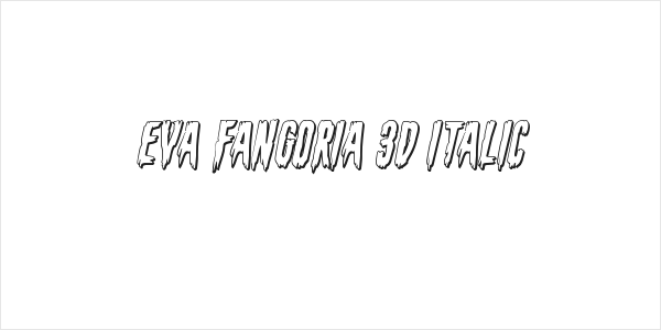 Eva Fangoria 3D Italic Logo