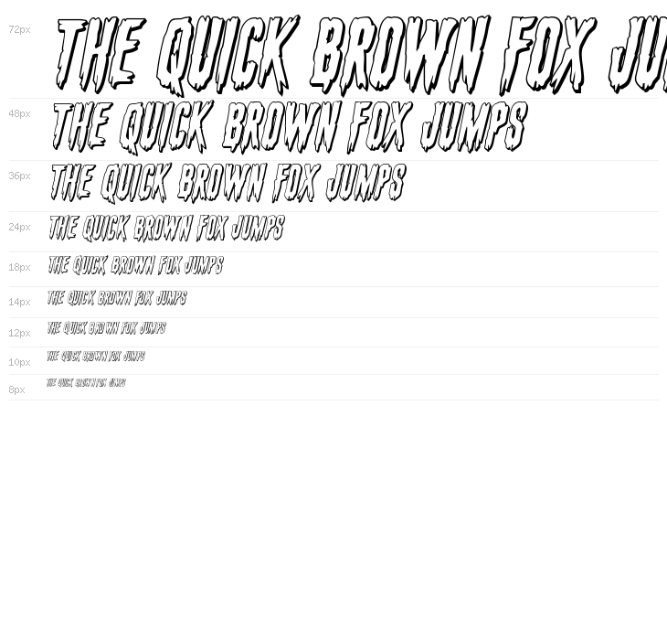 Eva Fangoria 3D Italic Waterfall