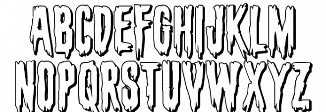 Eva Fangoria 3D Schriftart Groß