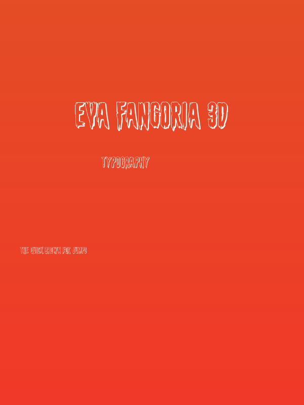 Eva Fangoria 3D Poster