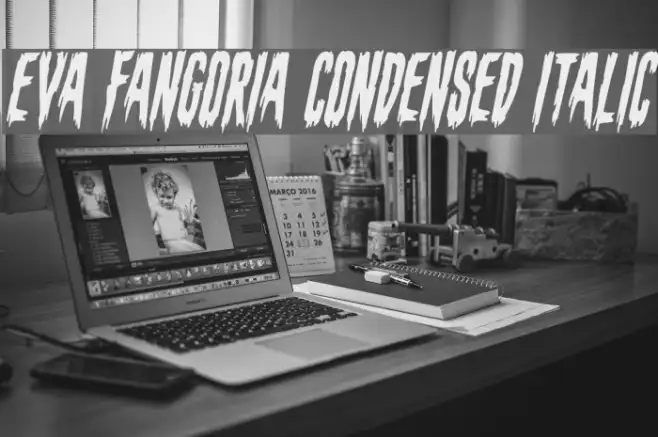Eva Fangoria Condensed Italic Example 1