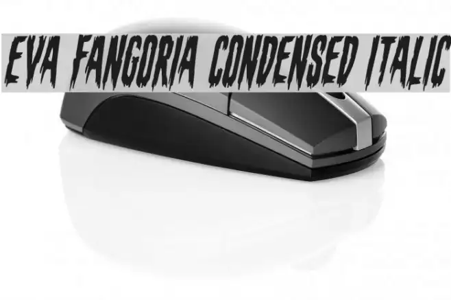 Eva Fangoria Condensed Italic Example 2