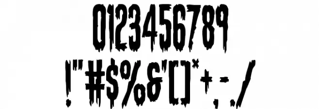 Eva Fangoria Condensed Font OTHER CHARS