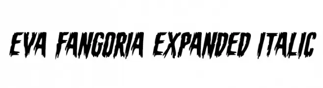 Eva Fangoria Expanded Italic  baixar fontes gratis