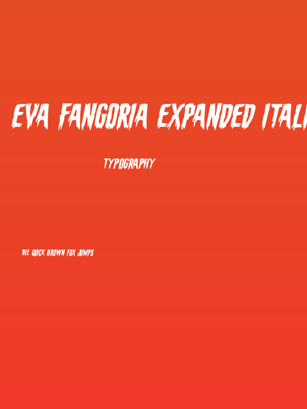 Eva Fangoria Expanded Italic Poster