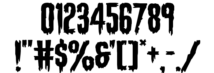 Eva Fangoria Expanded Font OTHER CHARS