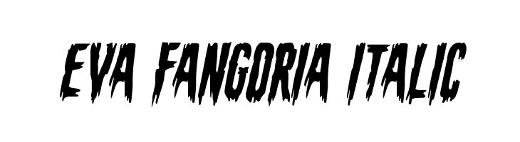 Eva Fangoria Italic  font caratteri gratis