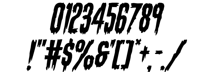 Eva Fangoria Italic Font OTHER CHARS
