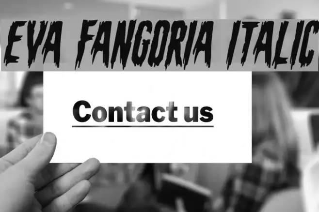 Eva Fangoria Italic Example 2