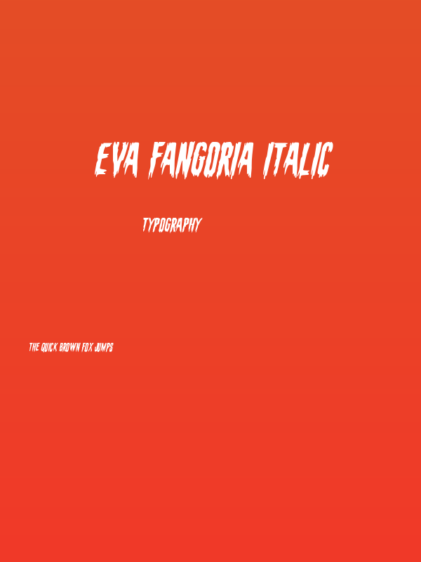 Eva Fangoria Italic Poster
