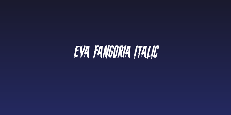 Eva Fangoria Italic Social Header
